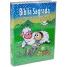 Bíblia Sagrada Completa NTLH Mig e Meg Capa Brochura Menino - Jovens,Criança, Menino, Ilustrada