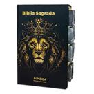 Bíblia Sagrada Evangélica Com Índice Abas Adesivas - Leão Coroa