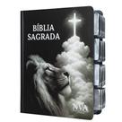 Bíblia Sagrada Evangélica Fácil Leitura Nova Versão Almeida Atualizada com Abas Adesivas 2025 Capa Dura - Leão Cruz