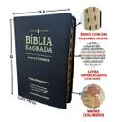 Biblia sagrada evangelica letra hiper gigante arc almeida palavras de jesus em vermelho luxo harpa indice cor:pink Biblia sagrada evangelica letra hiper gigante arc almeida palavras de jesus em vermelho luxo harpa indice cor:pink
