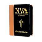 Bíblia Sagrada Evangélica Nova Versão Almeida Atualizada 2025 ziper - Preta Bronze