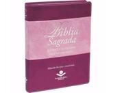 Bíblia Sagrada Feminina Sbb Capa Luxo Lt Extragigante Índice Ara Palavra De Jesus Em Vermelho