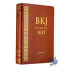 Bíblia Sagrada King James Fiel 1611 Letra Hiper Gigante Capa Marrom