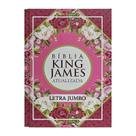 Bíblia Sagrada KJA King James Atualizada Letra Jumbo Edição Original de 400 Anos - 1611 Capa Dura Rosa Geométrica