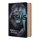 Biblia Sagrada Leão de Judá - Palavra de Jesus em Vermelho - Capa Dura - Com Harpa.