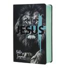 Biblia Sagrada Leão de Judá - Palavra de Jesus em Vermelho - Capa Dura - Com Harpa. - Rei de Biblias