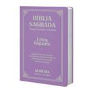 Biblia Sagrada Letra Gigante Luxo Popular Lilas - Com Harpa - Mulher - RC