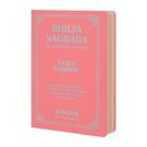 Biblia Sagrada Letra Gigante Luxo Popular - Rosa - Com Harpa - RC