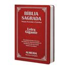 Biblia Sagrada Letra Gigante Luxo Popular - Vermelho - Com Harpa - RC