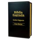 Bíblia Sagrada Letra Gigante - Luxo - Preta C/ Harpa Cristãa