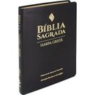 Bíblia Sagrada Letra Grande, Edição com Letras Vermelhas e Harpa Cristã - ARC - Preta - SBB