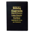 Biblia Sagrada Letra Grande - Luxo - Preta - C/ Harpa