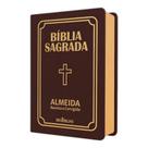Bíblia Sagrada Letra Pequena Luxo Marrom