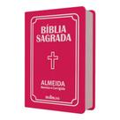 Bíblia Sagrada Letra Pequena Luxo Pink