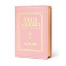 Bíblia Sagrada Letra Pequena Luxo Rosa