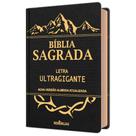 Bíblia Sagrada Letra Ultragigante Púlpito - Almeida Revista e Corrigida com Harpa - Grande Preta