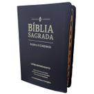 Biblia sagrada preta evangelica letra hipergigante arc almeida corrigida luxo harpa indice dourada