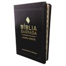 BÍBLIA SAGRADA PRETA SLIM HARPA CRISTÃ CPAD ULTRAFINA ÍNDICE LATERAL ARC Almeida Revista e Corrigida BÍBLIA SAGRADA PRETA SLIM HARPA CRISTÃ CPAD ULTRAFINA ÍNDICE LATERAL ARC Almeida Revista e Corrigida