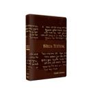 Bíblia textual luxo btx capa de luxo marrom Bíblia textual luxo btx capa de luxo marrom