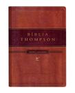 Bíblia Thompson - Letra Grande - Com Indice - Capa Luxo Marrom Claro E Escuro