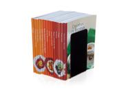 Bibliocanto Aparador Suporte Organizador Apoio De Livros Acrílico Kit 2 Cor Preto Acrílico Decor UNIDADE