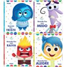 Biblioteca do Bebe Disney 4 Livros Grandes Cartonados Coleção Sentimentos Alegria Tristeza Raiva e Medo