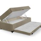 Bibox Solteiro com Espuma nas duas camas, Baú e Auxiliar 5cm Bibox Solteiro com Espuma nas duas camas, Baú e Auxiliar 5cm