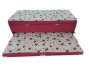 Bibox Solteiro com Espuma nas duas camas, Baú e Auxiliar 5cm Bibox Solteiro com Espuma nas duas camas, Baú e Auxiliar 5cm