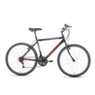 Bic. foxer hammer aro 26 preta houston, quadro aço carbono ,. freio v brake , 21 velocidades