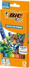 BIC, Lápis de Cor Premium, BIC KIDs, 12 cores BIC, Lápis de Cor Premium, BIC KIDs, 12 cores