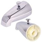 Bica para banheira Avalon Plumbing 13 cm cromada com desviador push-pull