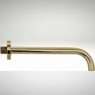 Bica para Banheira Longa Latão Dourada 23cm Super Luxo
