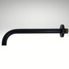 Bica para Banheira Longa Latão Preto Fosco 23cm Super Luxo