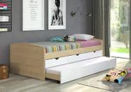 Bicama Aspen com 3 Gavetas Inter Link - Natural/Branco