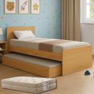Bicama Bibox, Barreto Lonçarcci, Cama com Auxiliar completa, com Colchões D20 Premium