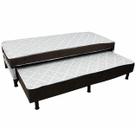 Bicama Box Absolut Ortobello Solteiro Ortopédica 88x188x67cm Cor Marrom