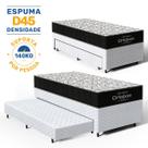 Bicama Box Colchão de Espuma D45 Ortobom com Cama Auxiliar