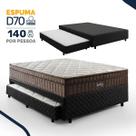 Bicama Box com Colchão de Espuma D70 Pillow In Ultra Dream D Angelis + Auxiliar de Espuma D28 Positanno Casal 138cm