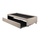 Bicama Box para Dois Colchões Solteirão 96x203 Suede Bege