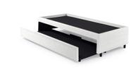 Bicama Box Solteiro 88x188 Para Dois Colchões Branco
