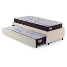 Bicama Box Solteiro Areia com Dois Colchões Relax Adorabile Molas Ensacadas 88x188