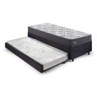 Bicama Box Solteiro com Colchão Adapto Ecoflex Molas Ensacadas Suede 88x188cm B&G