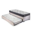 Bicama Box Solteiro King com Colchão Adapto Ecoflex Molas Ensacadas Suede 96x203cm B&G