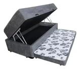 Bicama Cama Base Box Baú C Auxiliar Solteiro 3Em1