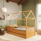 Bicama Casinha com Rattan Divertidamente Nature