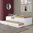 Bicama Com 02 Gavetas Bari 100% mdf Branco Gabrielli