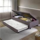 Bicama com Baú Solteirão Reforçado 96x203cm em Suede B&G