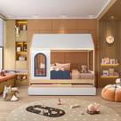 Bicama Infantil Casinha com Led e Janela New Garden Casatema MadeiraOriginals