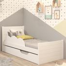 Bicama Infantil com Cama Auxiliar e Proteção Lateral 100% MDF Elza