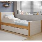 Bicama Infantil Solteiro 100 Mdf Bibox Cama Auxiliar Com Rodizio Uli